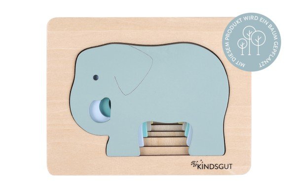 Kindsgut Tier-Puzzle Elefant