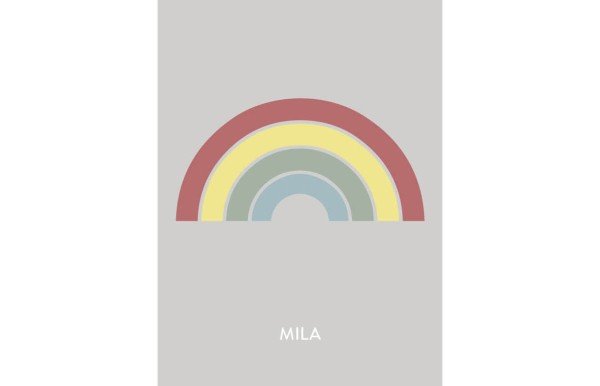 Personalisiert - Regenbogen Poster