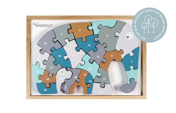 Kindsgut Buchstaben-Puzzle Elefant 