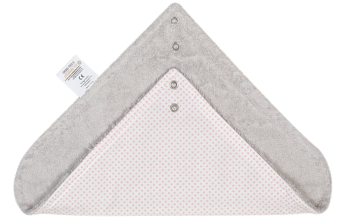 Kindsgut Dreieckstuch aus 100% OEKO-TEX zertifizierter Baumwolle beidseitig verwendbar Halstuch für Babys und Kleinkinder kuschelig weich in schlichtem Design und dezenten Farben Grau 